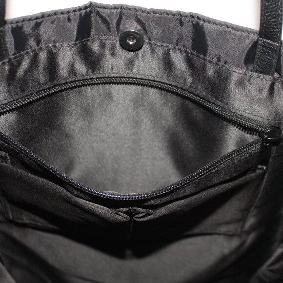 Brighton Take A Beau Big Bow Black Tote Shoulder Bag Purse - Picture 8 of 12